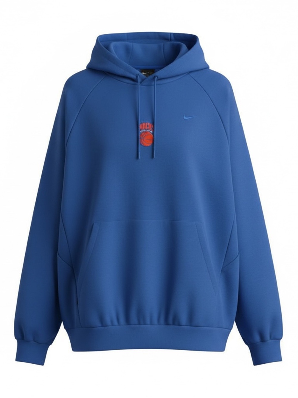 Nike Men’s New York Knicks Royal Blue Hoodie with Orange Logo
